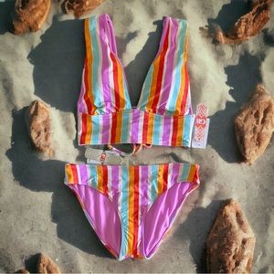 women’s bikini 2 piece, swimsuit, colorful, Size L